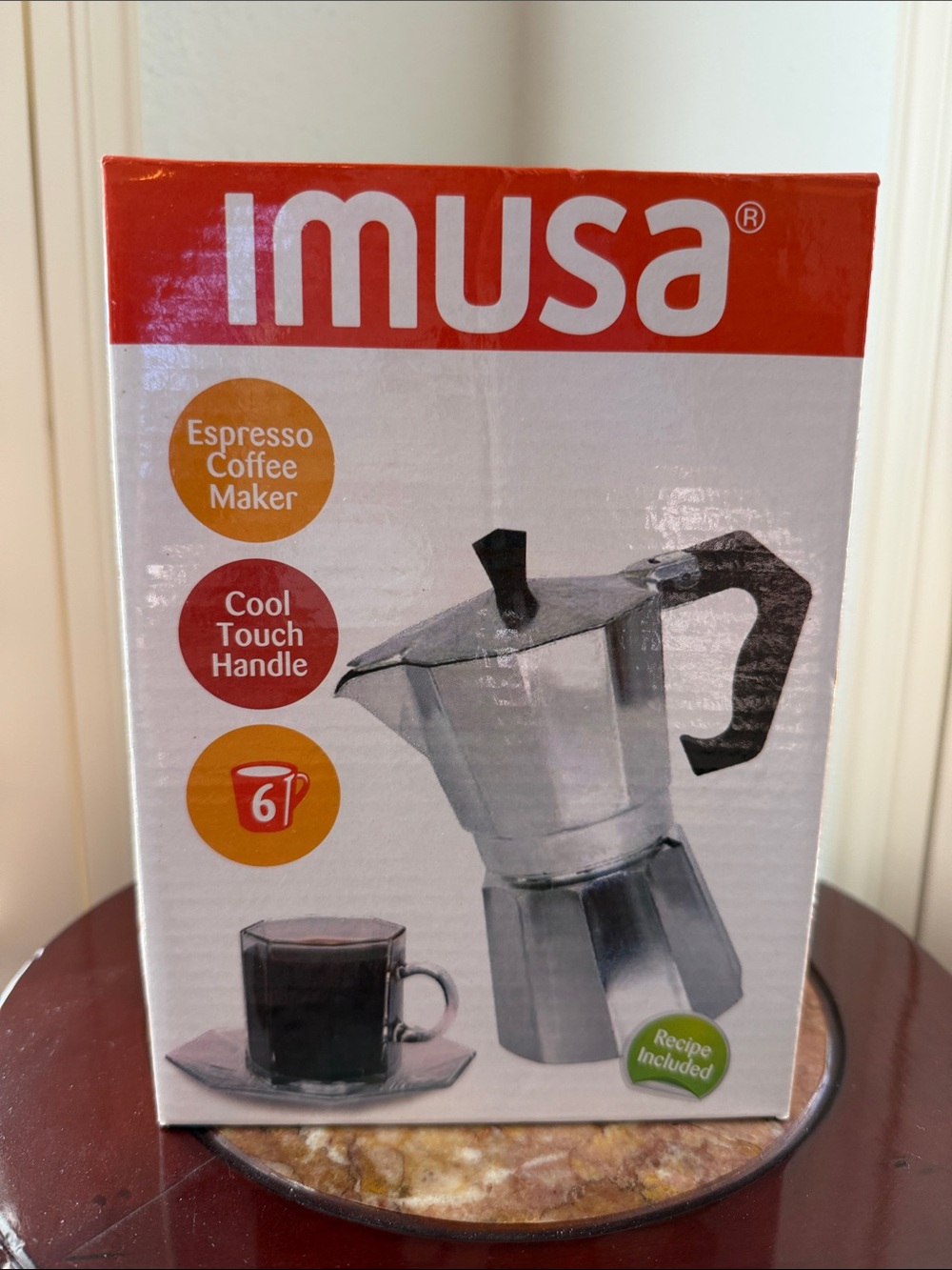 NEW Espresso Cuban Coffee Maker 6 Cups IMUSA Stove Top Aluminum Cafetera Mocha